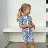 Petit Crabe Empress B Natsu Sunsuit S/S - Made With Liberty© Fabric