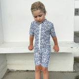Petit Crabe Empress B Natsu Sunsuit S/S - Made With Liberty© Fabric