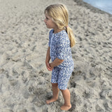 Petit Crabe Empress B Natsu Sunsuit S/S - Made With Liberty© Fabric