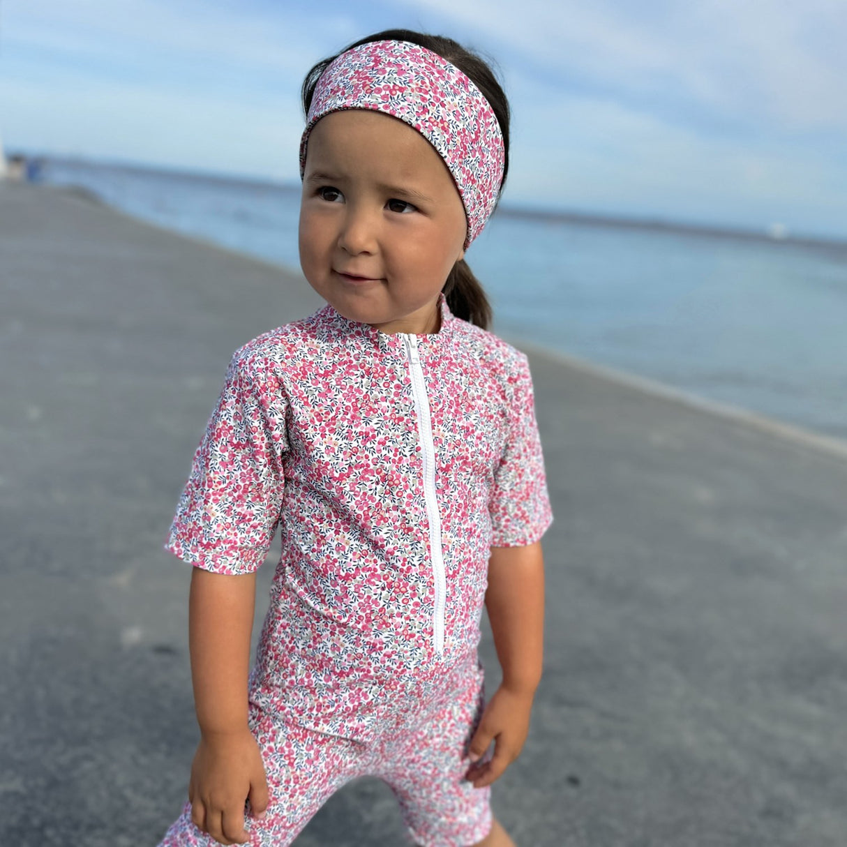 Petit Crabe Wiltshire Bud Natsu Sunsuit S/S - Made With Liberty© Fabric