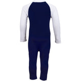Petit Crabe Blue/White Multi Color Sunsuit L/S