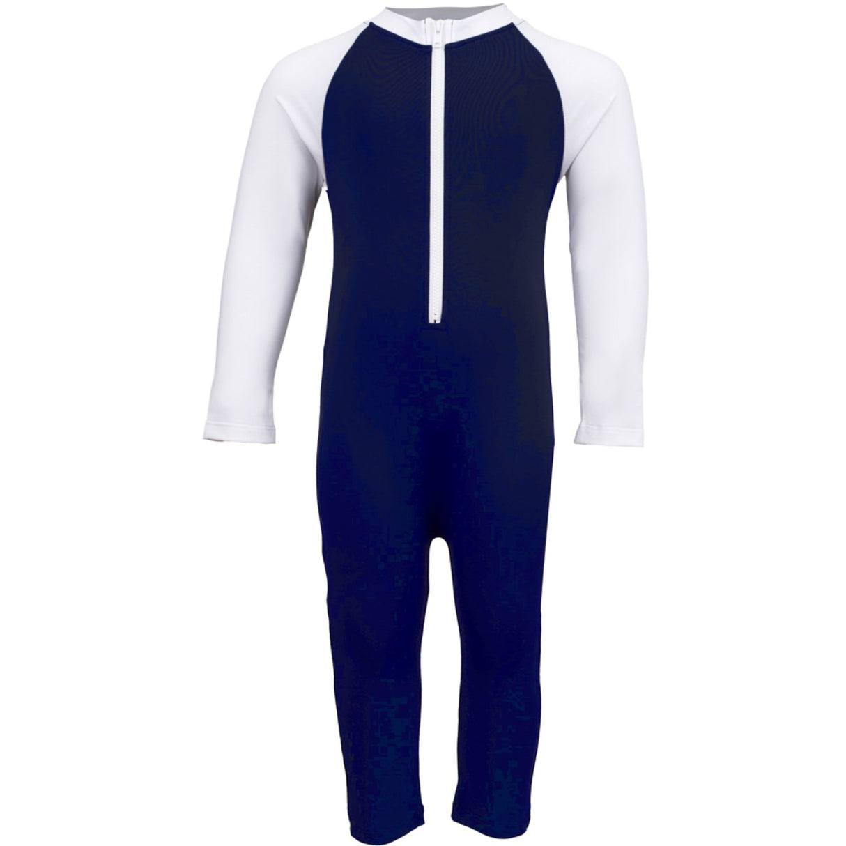 Petit Crabe Blue/White Multi Color Sunsuit L/S