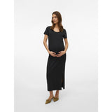 Mama;licious Black Mleva Ss Jrs Al Dress Noos