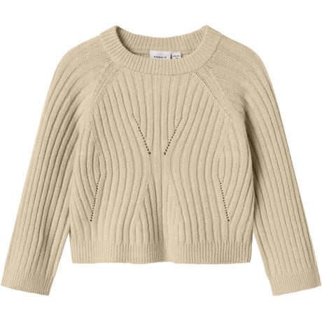 Name It Doeskin Nmfrikine Ls Short Knit Pullover Pb