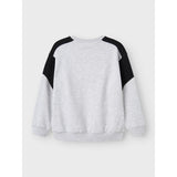 Name It Light Grey Melange Nkmkera Ls Rlx Sweat Unb