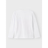 Name It Bright White Nmfjoana Paw Ls Top Box Noos Cplg