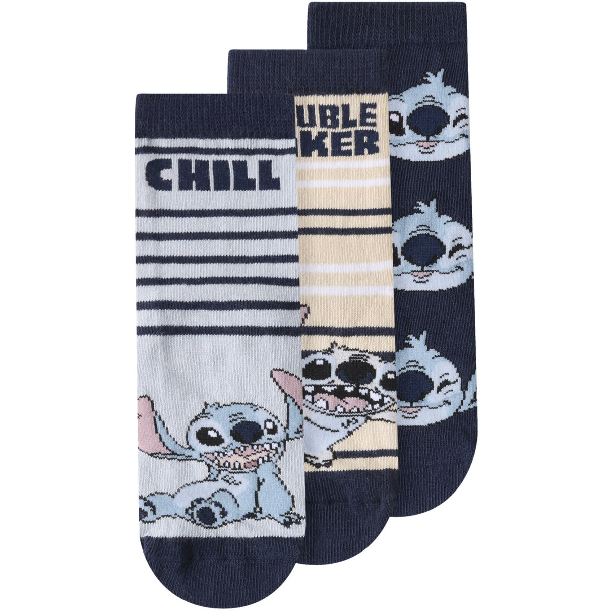 Name It Dusty Blue Nmmjermaine Stitch 3P Socks Wdi