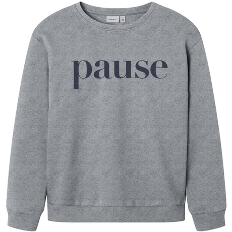 Name It Grey Melange Nkmnello Ls Nreg Swe Bru Pb