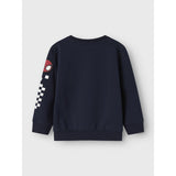 Name It Navy Blazer Nmmjo Spider Nreg Sweat Unb Mar