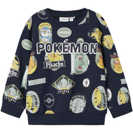 Name It Navy Blazer Nmmjazy Pokemon Nreg Sweat Unb Sky