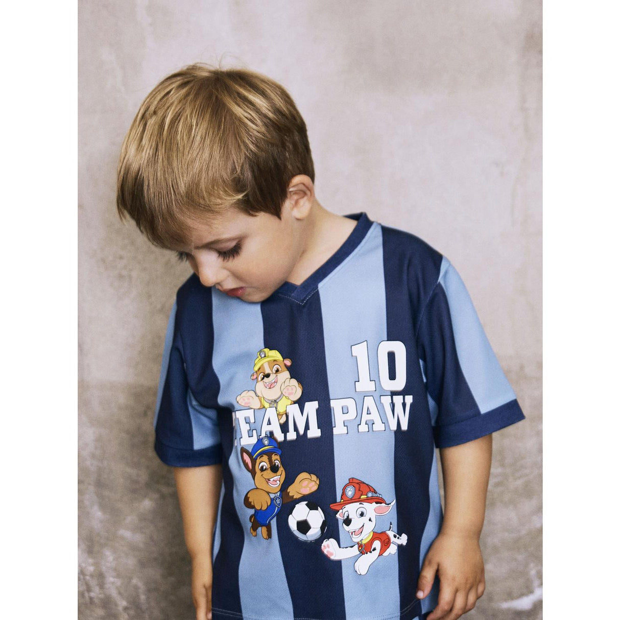 Name It Dusty Blue Nmmjakari Paw Nreg Poly Top Cplg