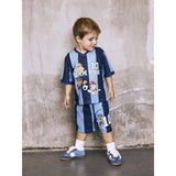 Name It Dusty Blue Nmmjakari Paw Nreg Poly Top Cplg