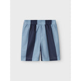 Name It Dusty Blue Nmmjakari Paw Nreg Long Poly Shorts Cplg