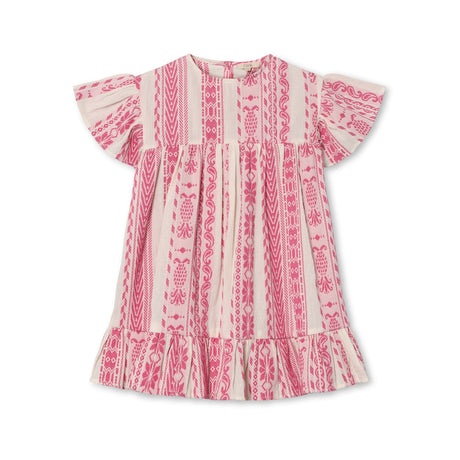 Fliink Cloud Dancer Pink Stripe Addie Dress