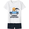 Name It Lucent White Nmmjaspen Ss Shorts Set Pb