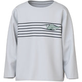 Name It Bright White Croco Lines Nmmvagno Ls Loose Top