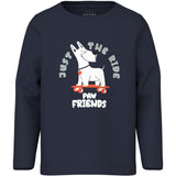 Name It Navy Blazer Skate Dog Nmmvux Ls Top