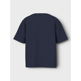 Name It Navy Blazer Giraffe Nmfvotea Ss Nreg Top