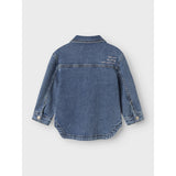 Name It Medium Blue Denim Bow Embroidery Nmfdevi Dnm Emb Jacket 1224-Sm K