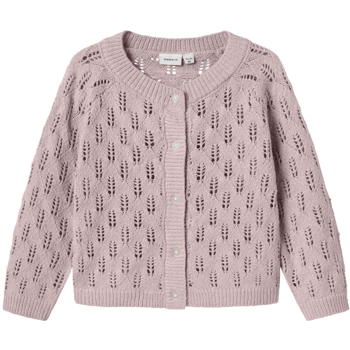 Name It Burnished Lilac Nmfleslie Ls Knit Card