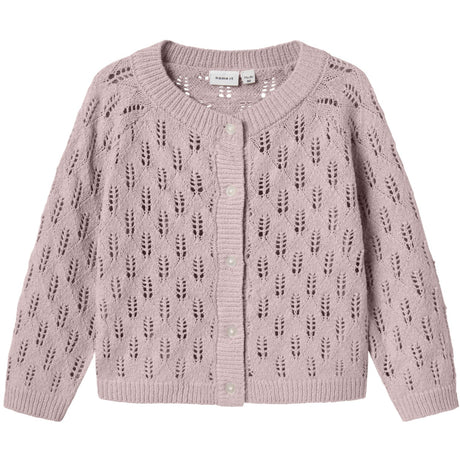 Name It Burnished Lilac Nmfleslie Ls Knit Card