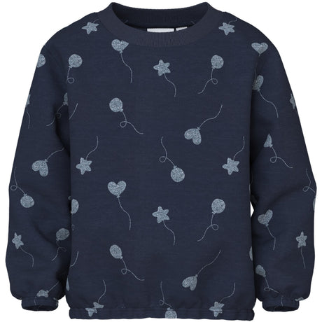 Name It Navy Blazer Glitter Balloons Nmfviluba Ls Nreg Sweat Unb