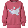 Name It Rapture Rose Crane Nmfvalona Ls Long Rlx Sweat Unb