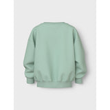Name It Gossamer Green Candy Nmfvallene Ls Rlx Sweat Unb