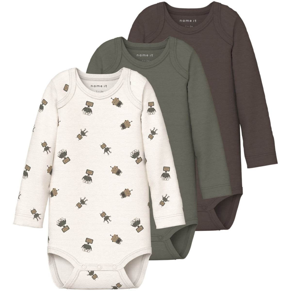 NBMBODY 2P LS Body In Cotone Per Neonato A Maniche Lunghe – Tema Football, Comodo E Pratico