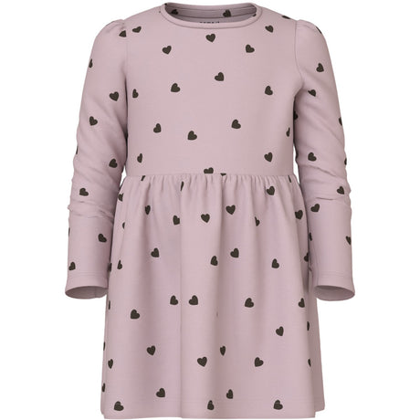 Name It Burnished Lilac Nmfkheart Ls Dress
