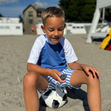 Petit Crabe Vertical Stripes Alex Swim Shorts