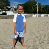 Petit Crabe Vertical Stripes Alex Swim Shorts