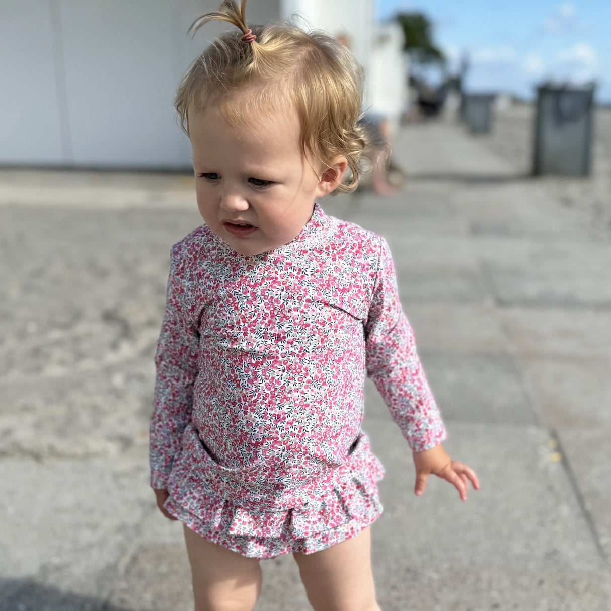 Petit Crabe Wiltshire Bud Sydney Uv Swimshirt L/S - Made With Liberty© Fabric