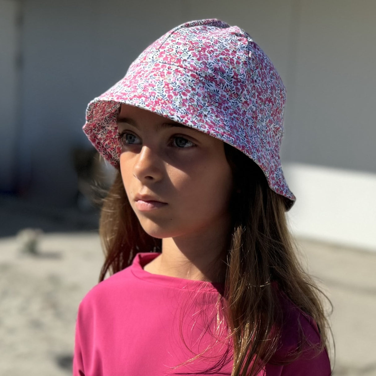 Petit Crabe Wiltshire Bud Frey Sun hat - Made With Liberty© Fabric