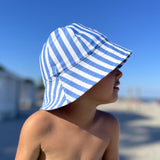 Petit Crabe Vertical Stripes Frey Sun hat