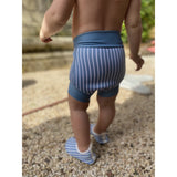 Vanilla COPENHAGEN Neoprene Swim Pants UV50+ Blue Shadow Striped