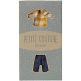 Maileg Yellow Checked Shirt And Pants, Dad Mouse