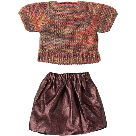 Maileg Skirt And Knitted Blouse, Mum Mouse