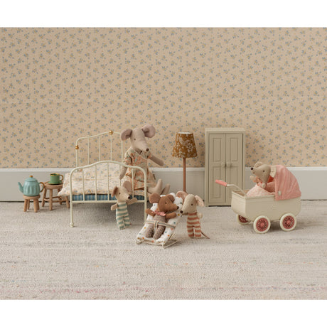 Maileg Pram, Mouse - Coral