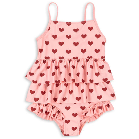 Konges Sløjd Amour Pink Manuca Frill Swimsuit Grs