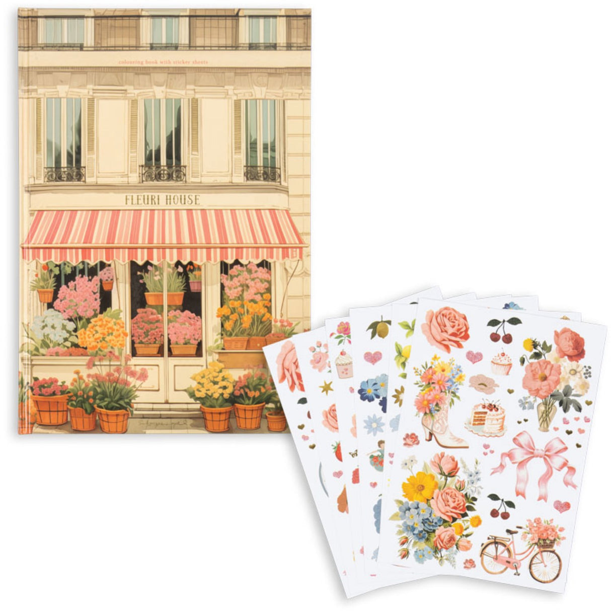 Konges Sløjd Multi House Of Flowers Painting Book Fsc