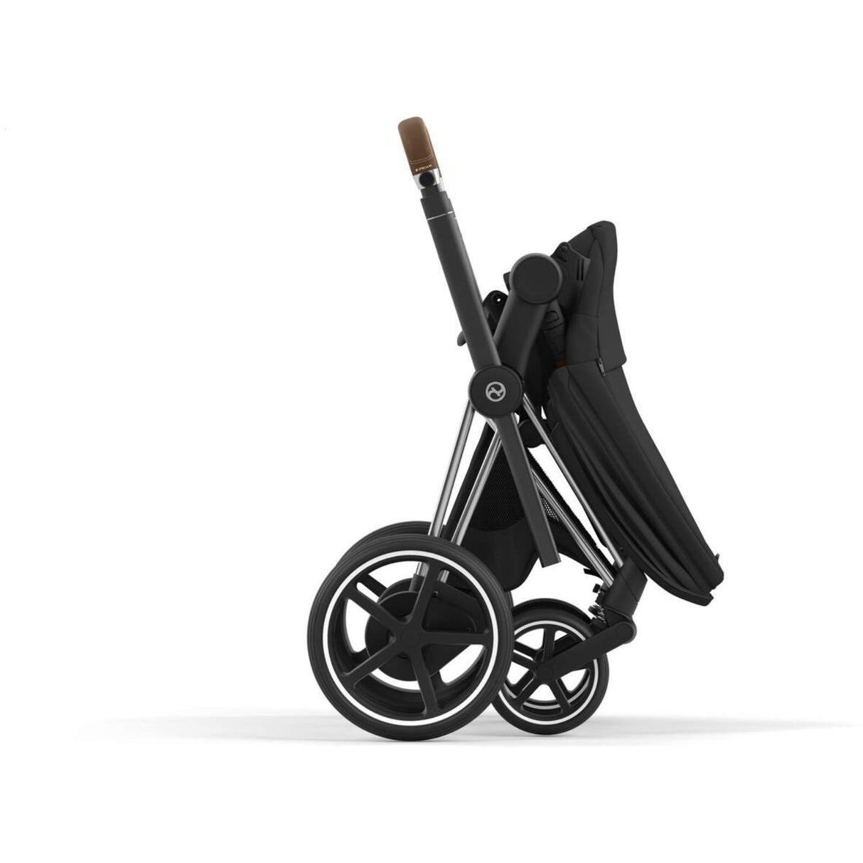 Cybex Chrome Brown E-Priam Stel Inkl. Hård Sædedel