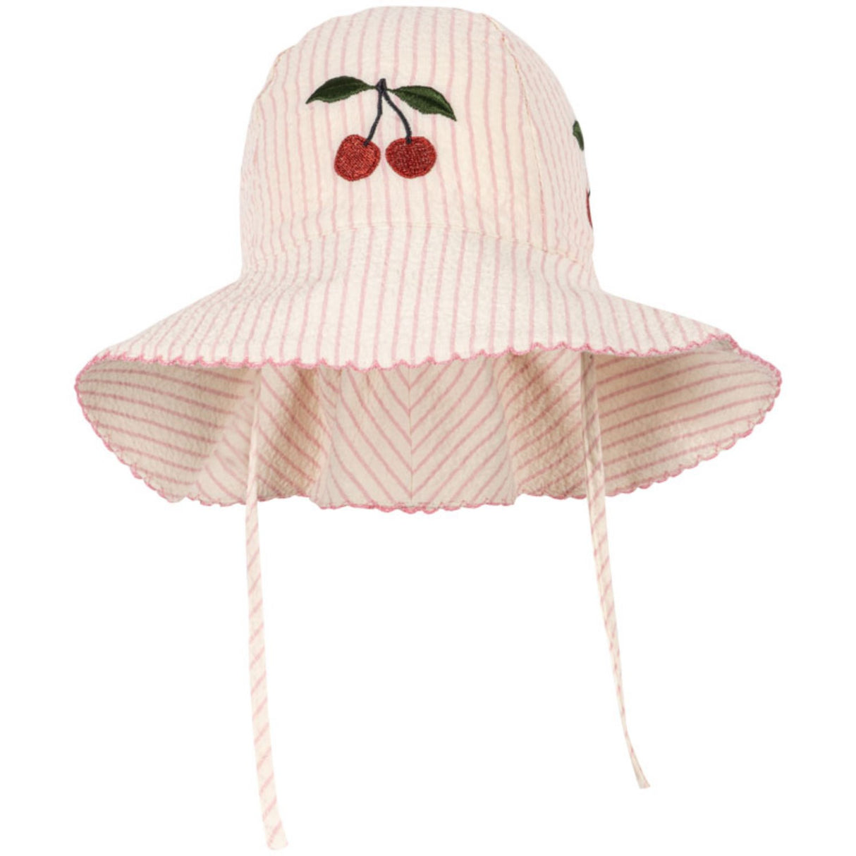 Konges Sløjd Peony Stripe Ellie Sun hat Gots