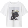 Name It Bright White Panther Nkfvotea Ss Nreg Top