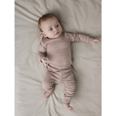 Name It Shadow Gray Nbnwax Wool Rib Leggings Noos