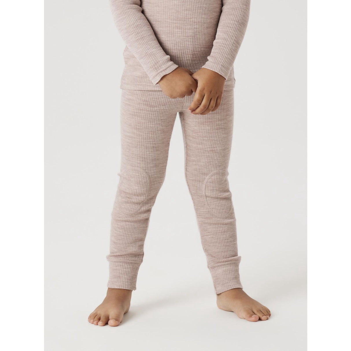 Name It Shadow Gray Nmnwax Wool Rib Leggings Noos
