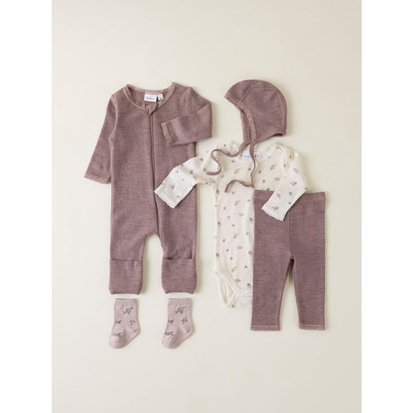 Name It Antler Nbfwang Wool Needle Nightsuit Solid