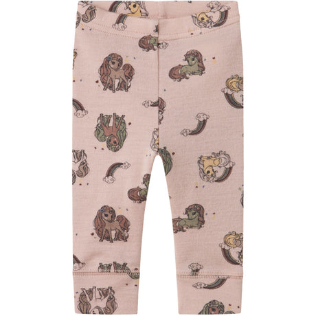 Name It Shadow Gray Unicorn Nbfwillit Wool Leggings