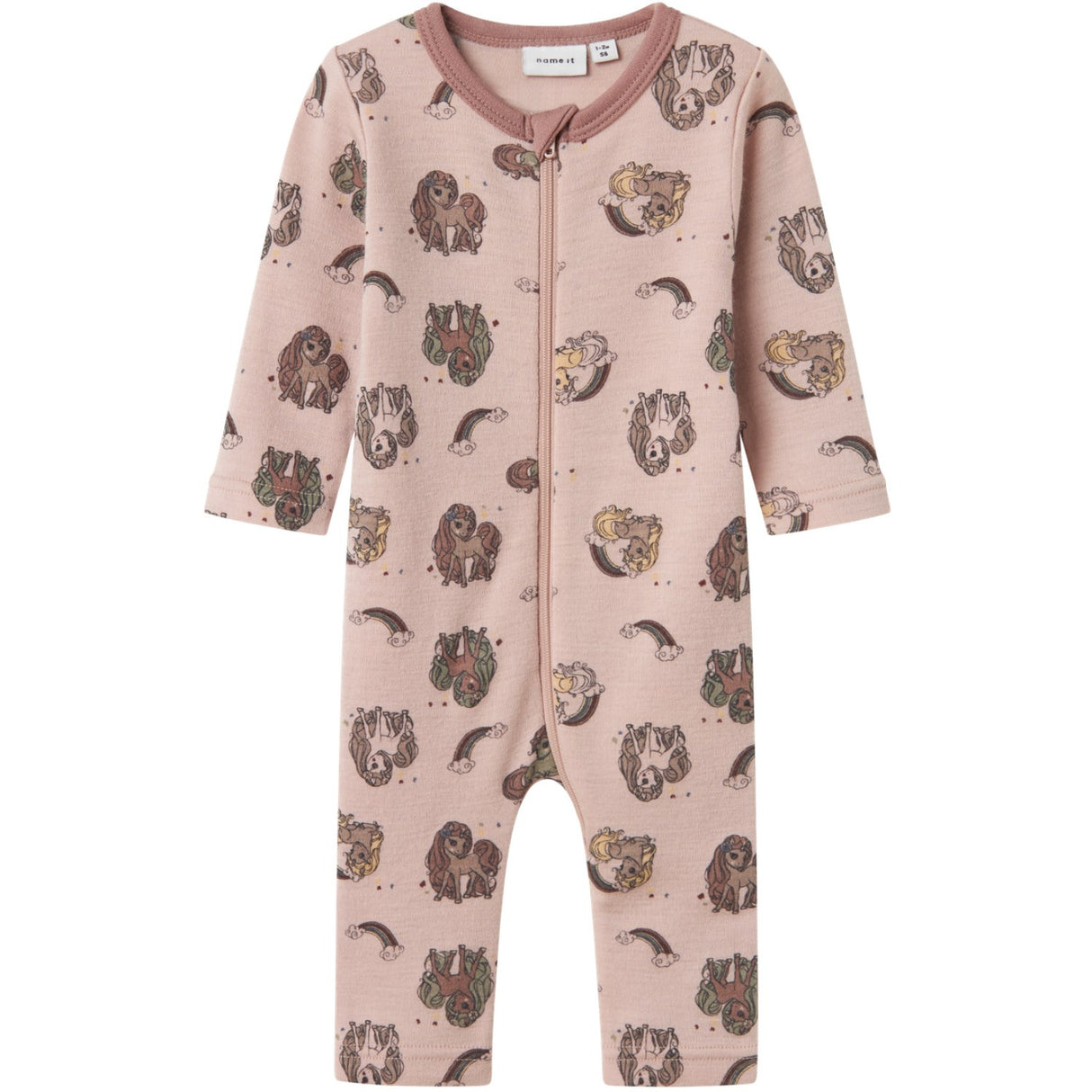 Name It Shadow Gray Unicorn Nbfwillit Wool Ls Suit