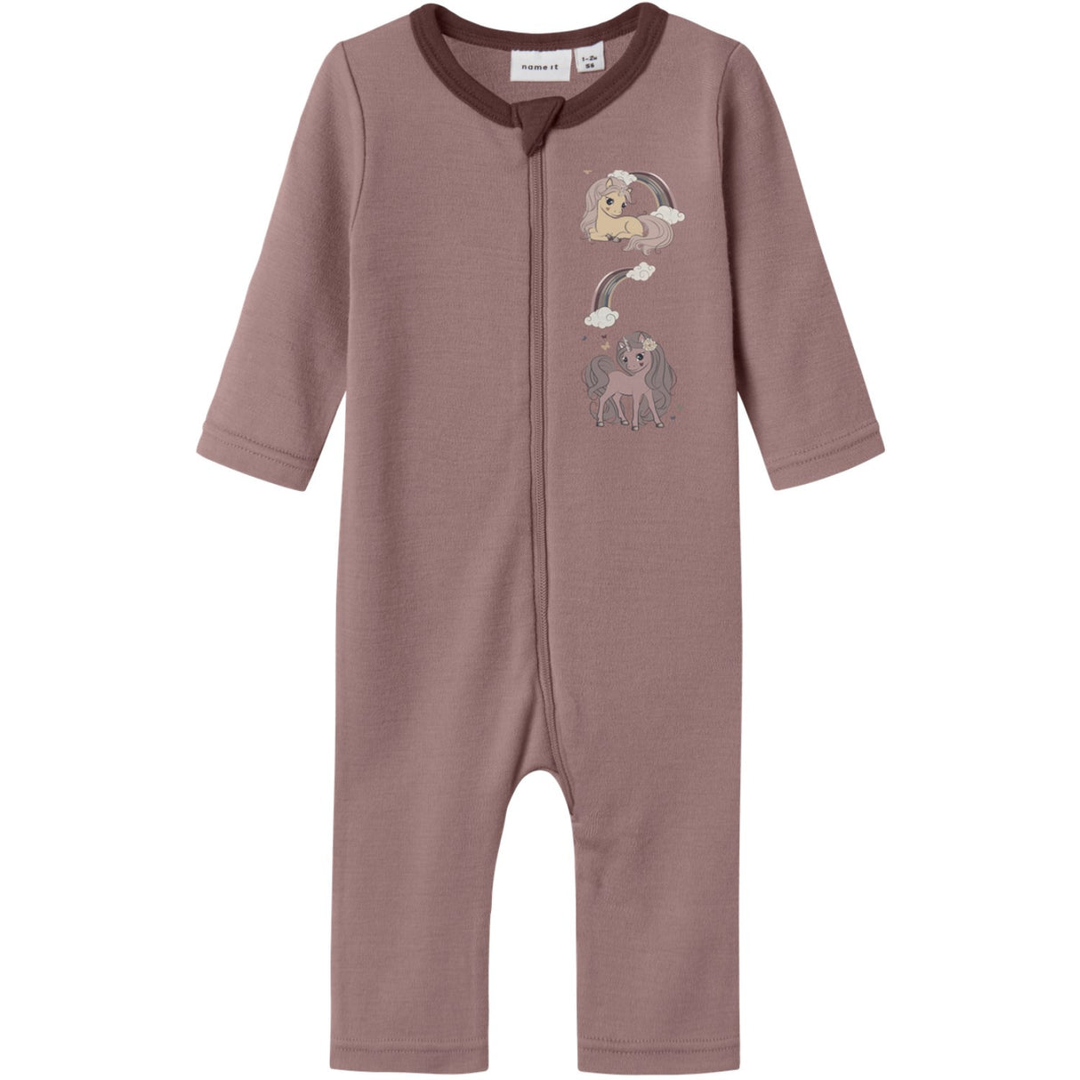 Name It Antler Unicorn Nbfwillit Wool Ls Suit